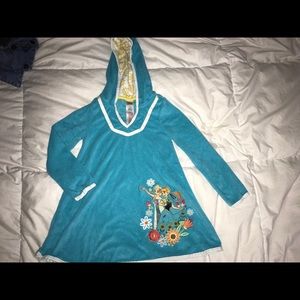 Frozen bathing suit coverup